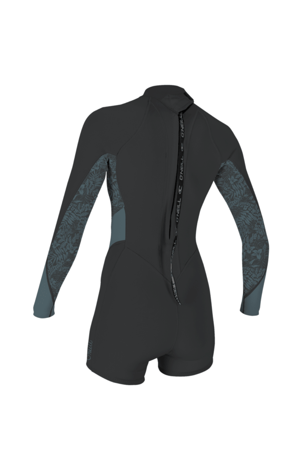 O'Neill Bahia 2/1mm Womens Spring Wetsuit Long Sleeve Back Zip Tempered Steel/Shaded Island Sky/Shade