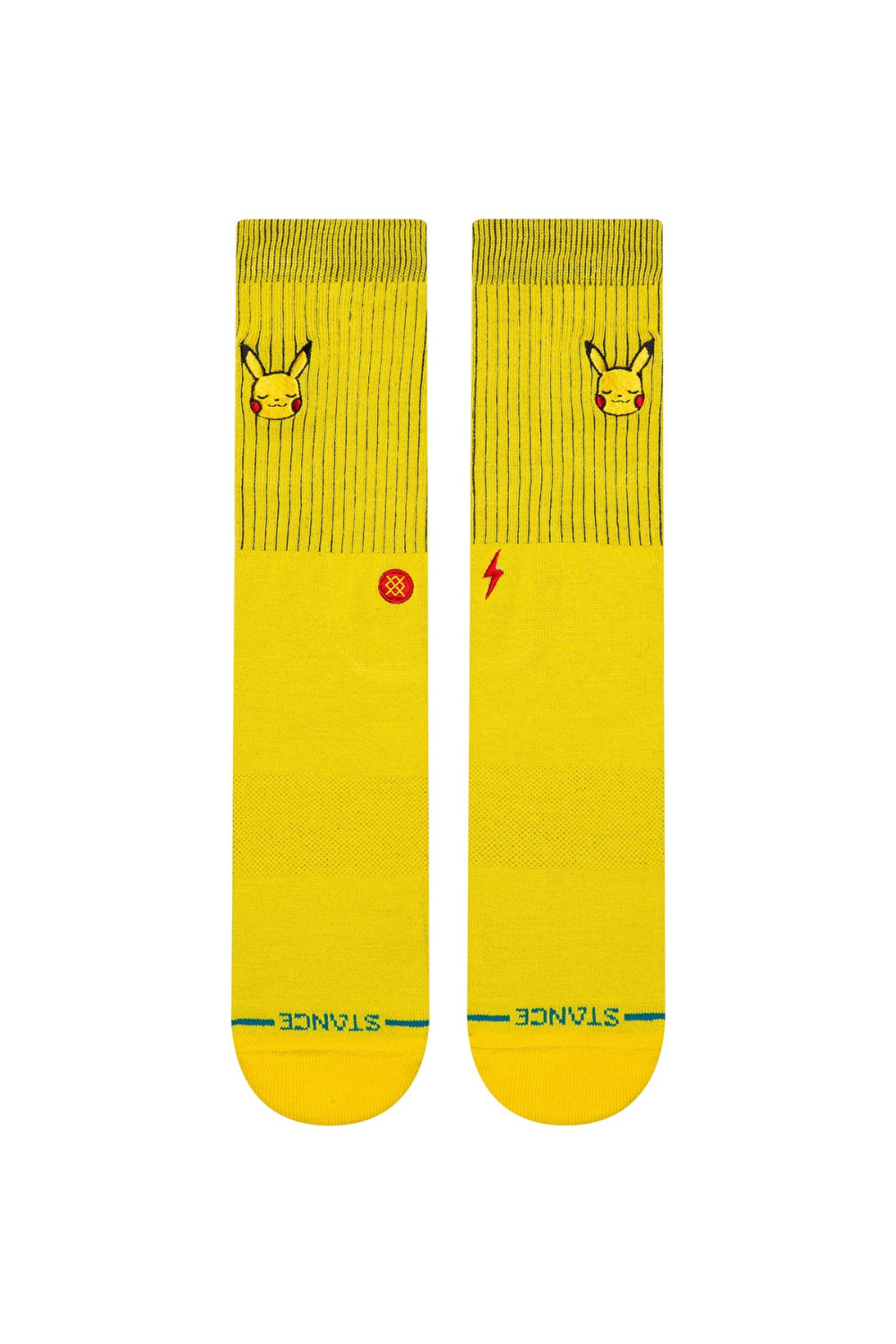 Stance Pikachu Crew Socks Yellow
