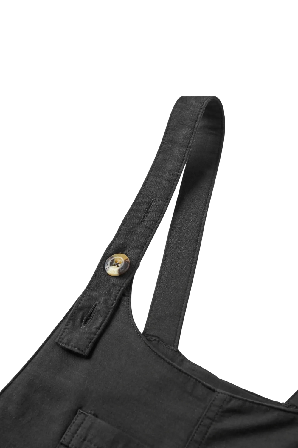 Passenger Meadows Womens Organic Cotton Dungarees Black