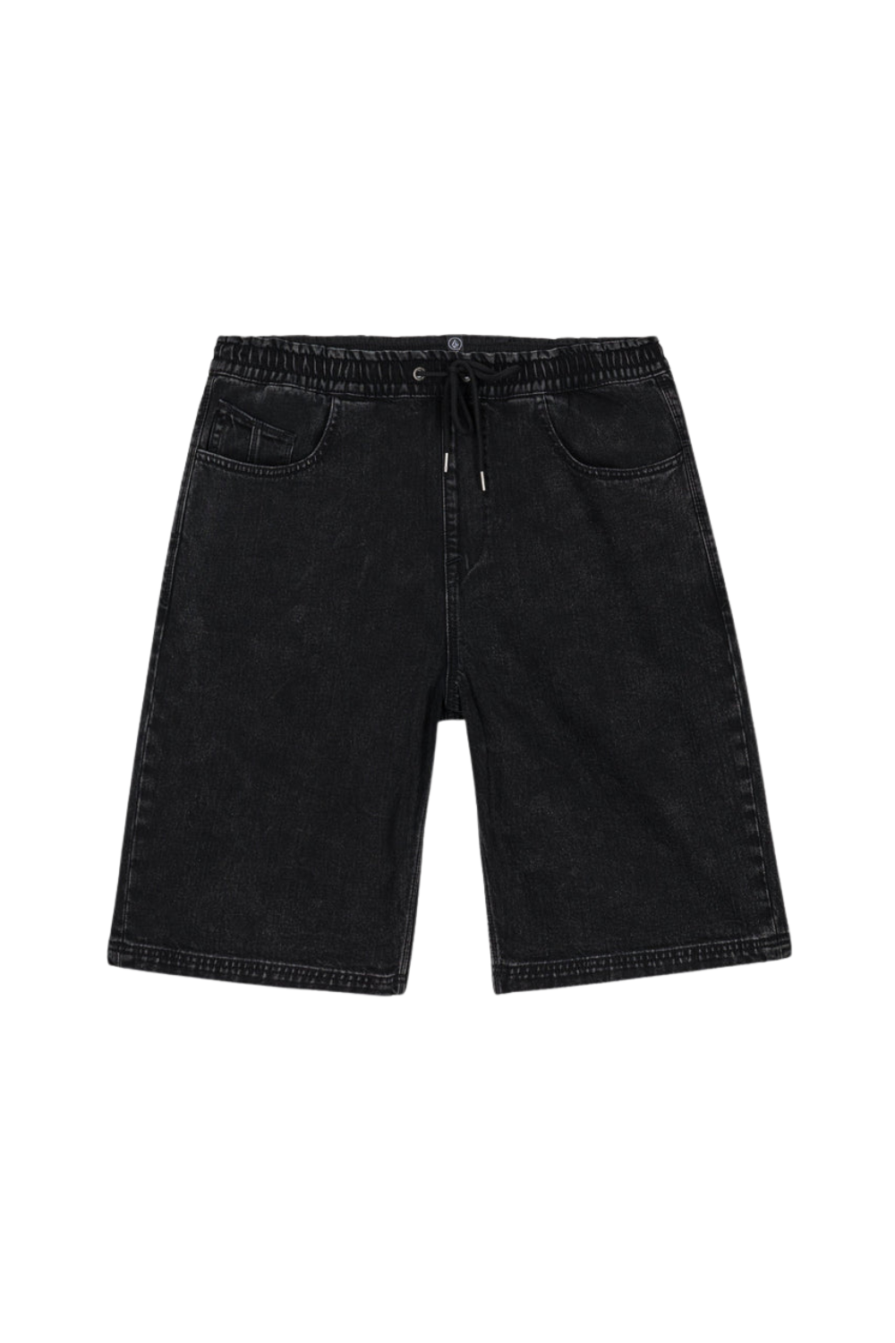 Volcom Freazy Denim Mens Elasticated Waist 22" Shorts Blackity Black
