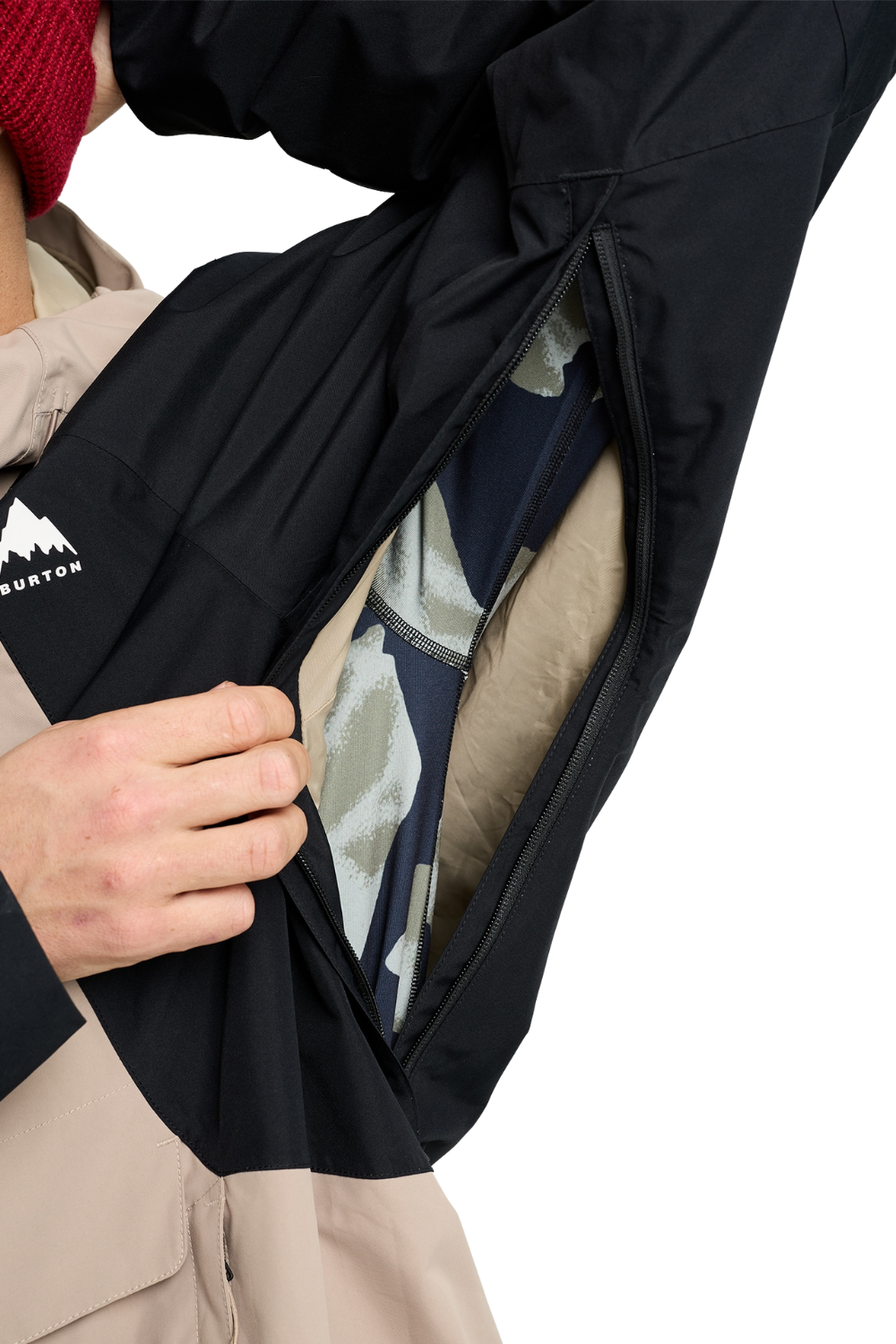 Burton Mens Reserve 2L Relaxed Snow Anorak Summit Taupe/True Black