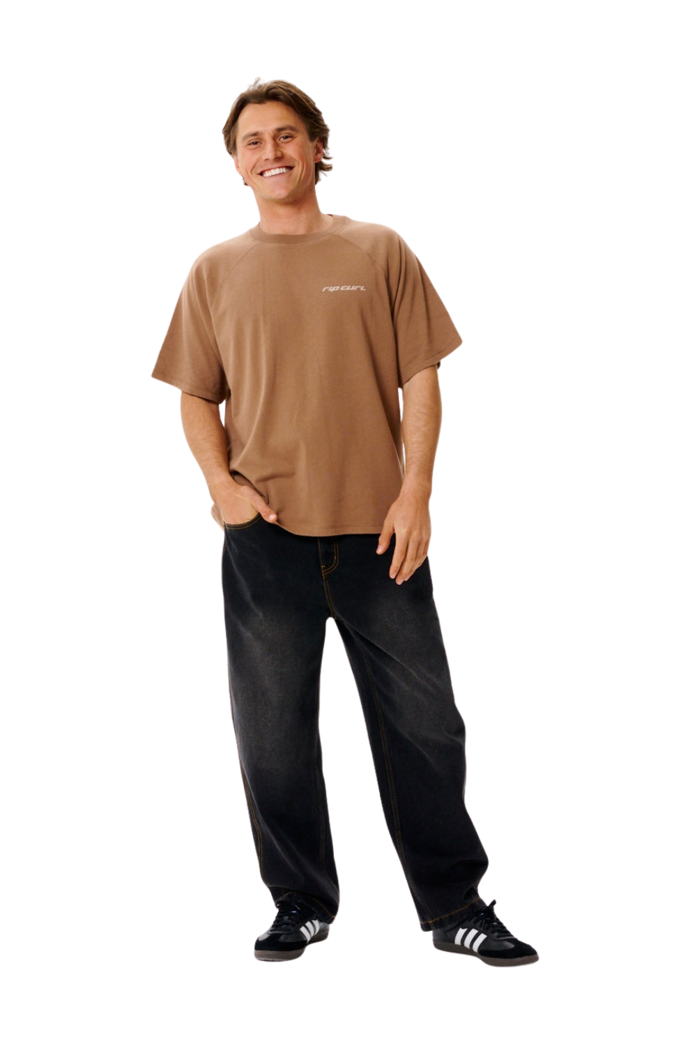 Rip Curl Inner Visions Flogged Mens T-Shirt Mocha