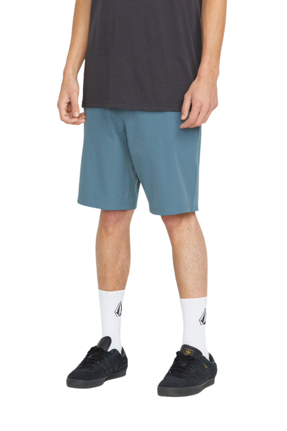 Volcom Frickin Cross Shred Mens 20" Hybrid Shorts Dark Slate