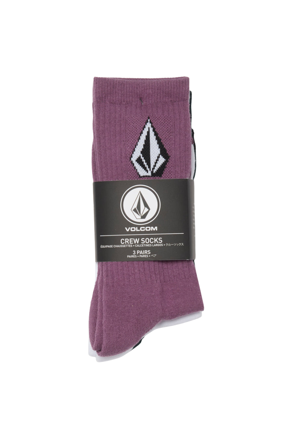 Volcom Full Stone Mix 3 Pack Crew Socks Multi