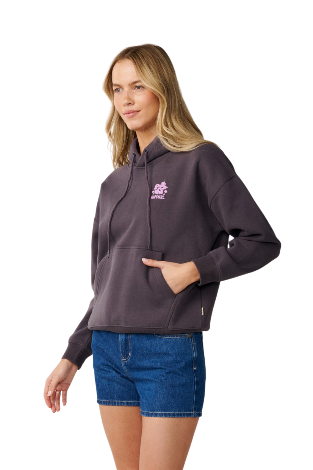 Rip Curl Surf Puff Heritage Womens Hoodie Nine Iron