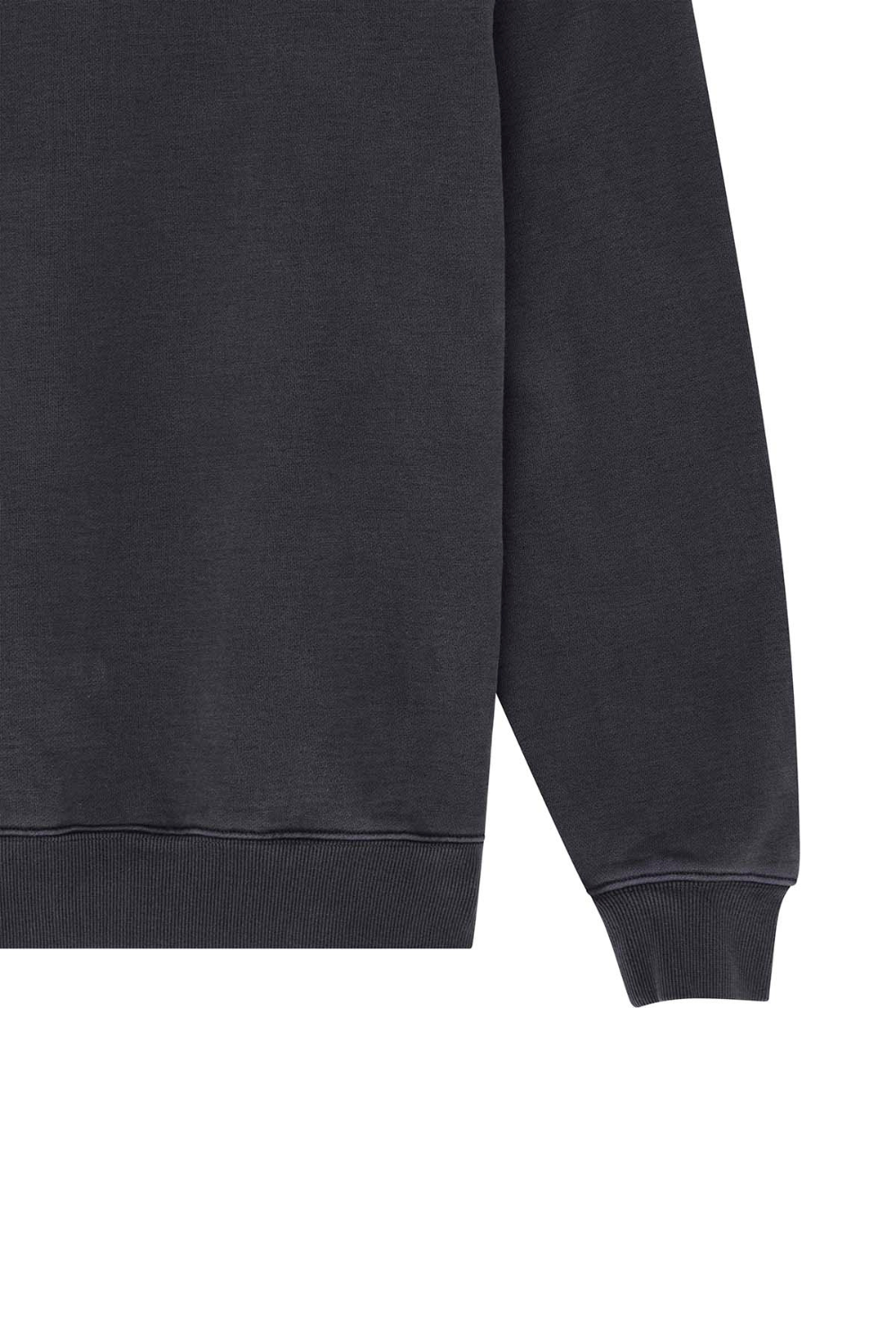 Deus Shield Mens Garment Dyed Crew Black