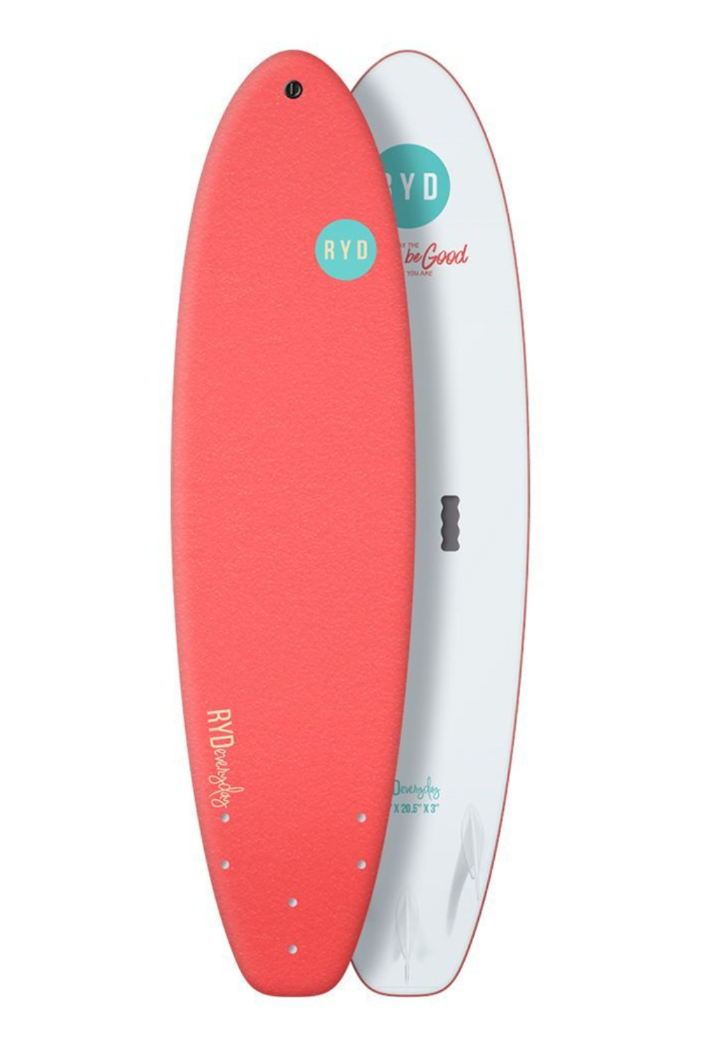 RYD Everyday Soft Top Surfboard Coral