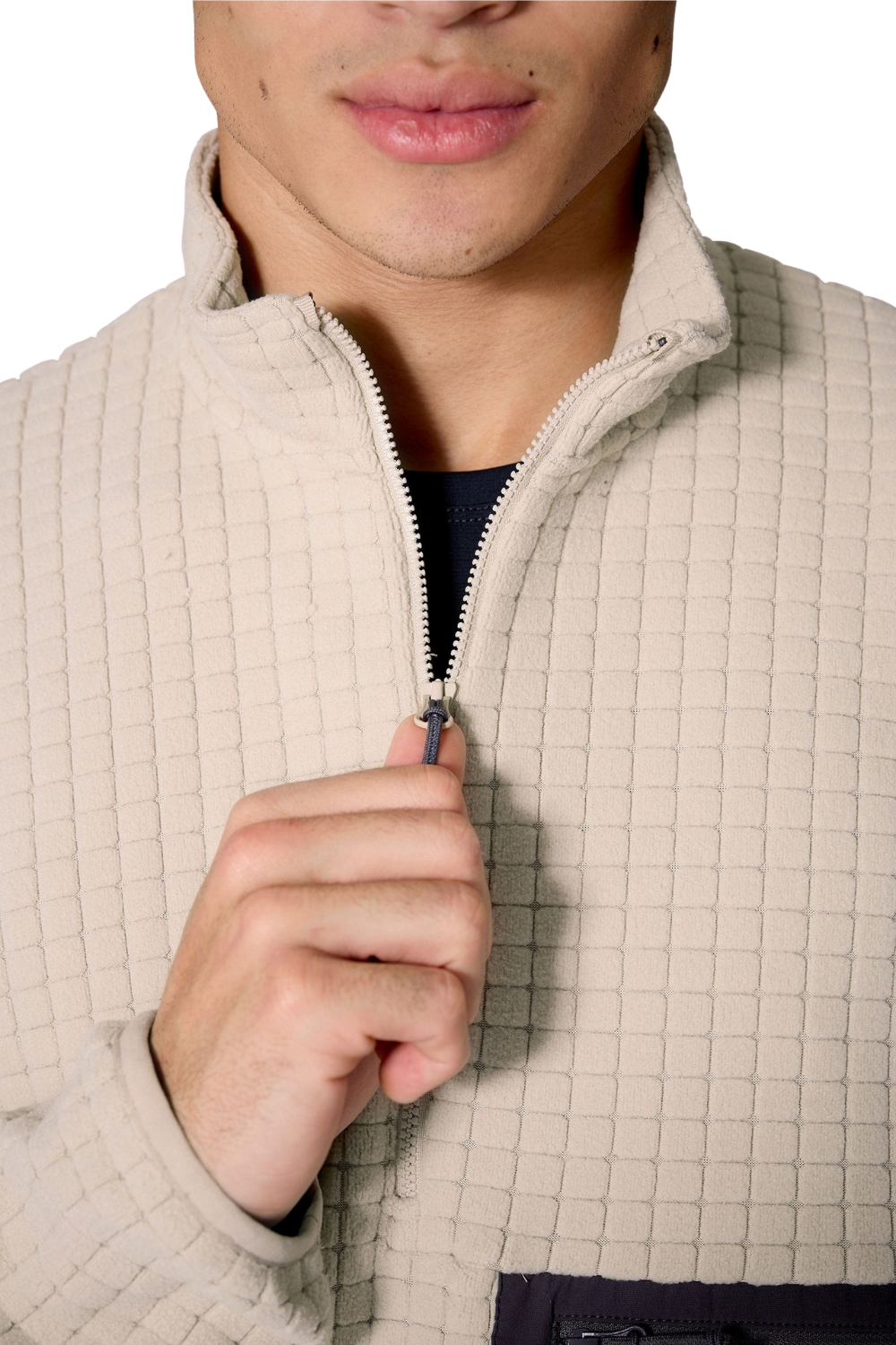 Rab Ramshaw Pull-On Mens Half Zip Fleece Pebble