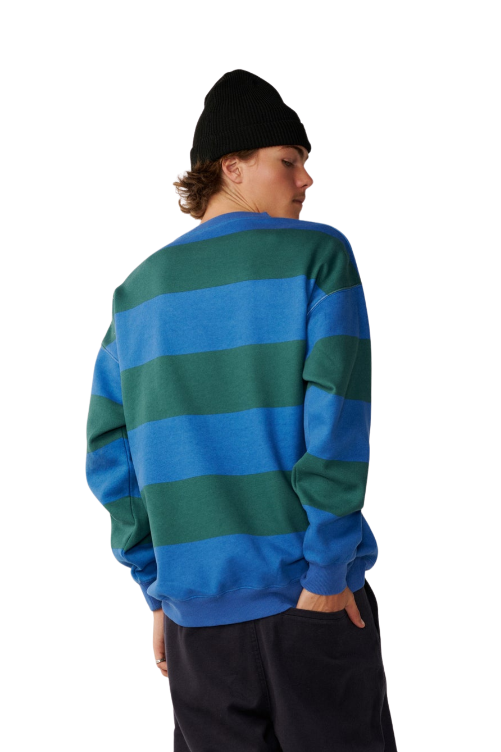 Rip Curl Disorder Mens Stripe Crew Riverside