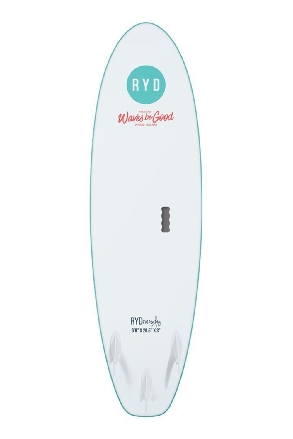 RYD Everyday Soft Top Surfboard Aqua