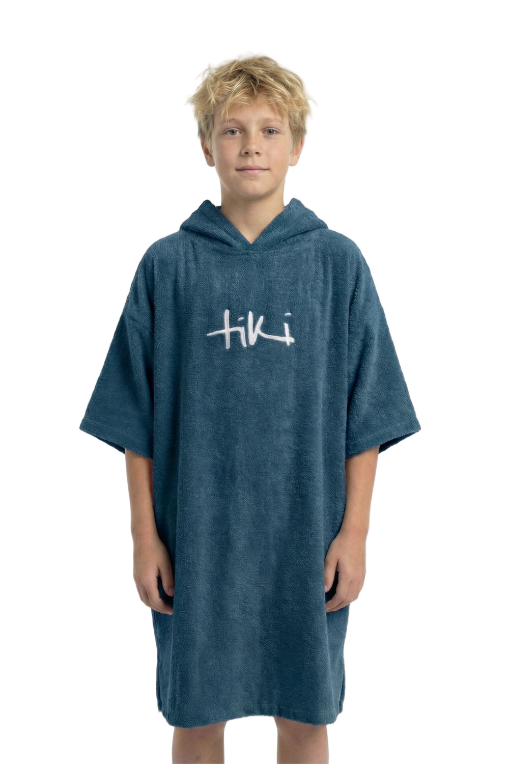 Tiki Junior Hooded Change Robe Navy