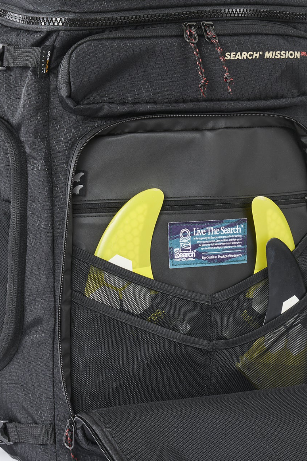 Rip Curl Search Mission 35L Cordura Backpack Black