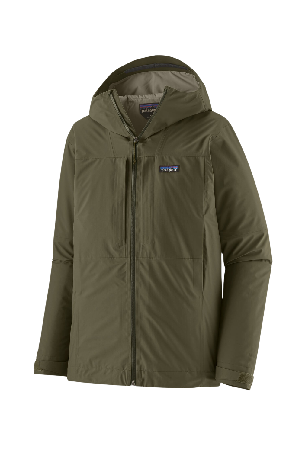 Patagonia Insulated Boulder Fork Mens Rain Jacket Basin Green