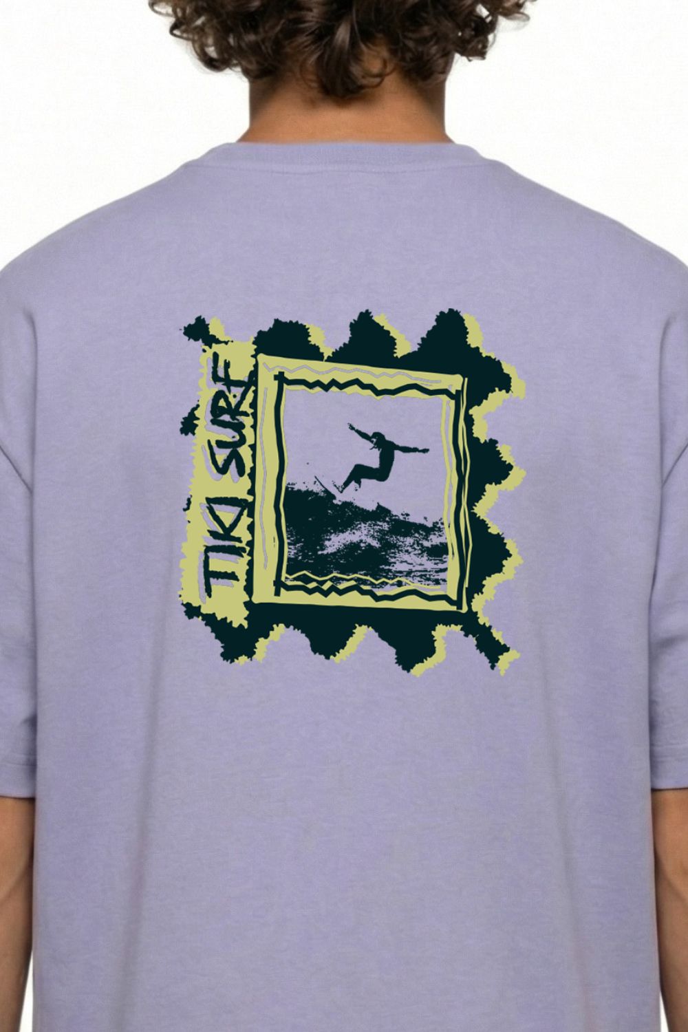 Tiki Carver Mens T-Shirt Violet