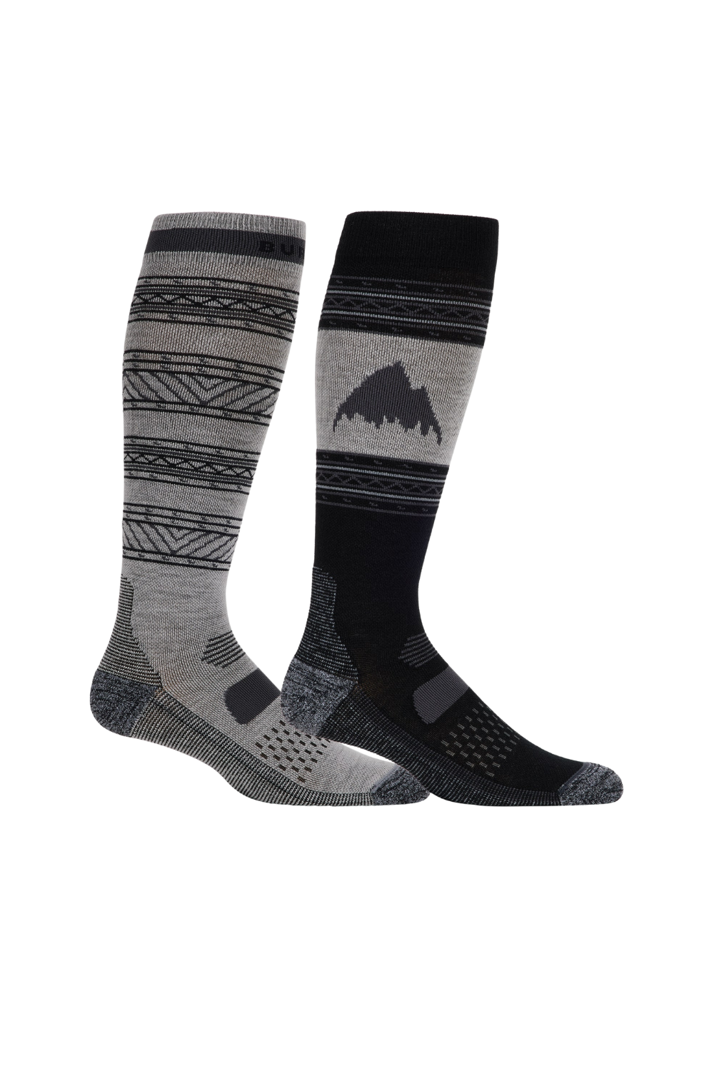 Burton Mens Performance Lightweight Snow Socks 2 Pack True Black