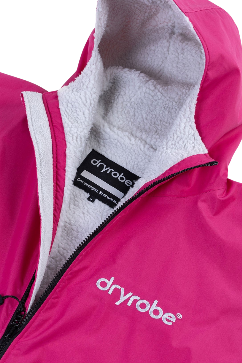 Dryrobe Advance Kids Long Sleeve Changing Robe Pink Light Grey