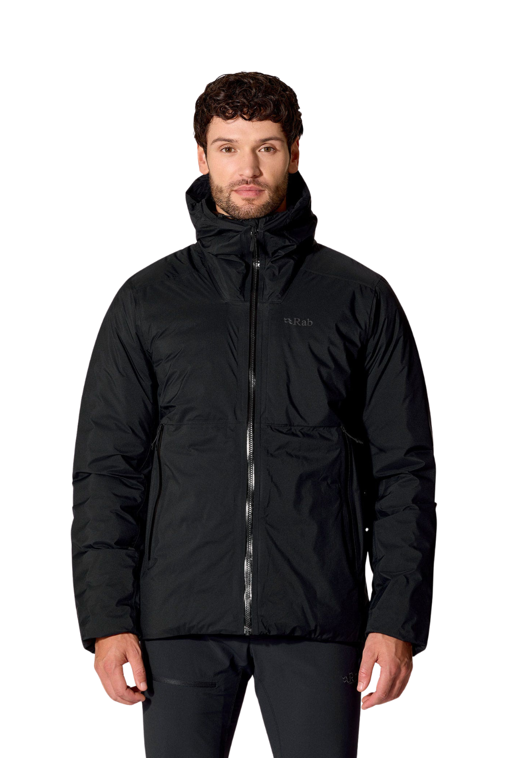 Rab Microlight Shield Mens Waterproof Down Jacket Black