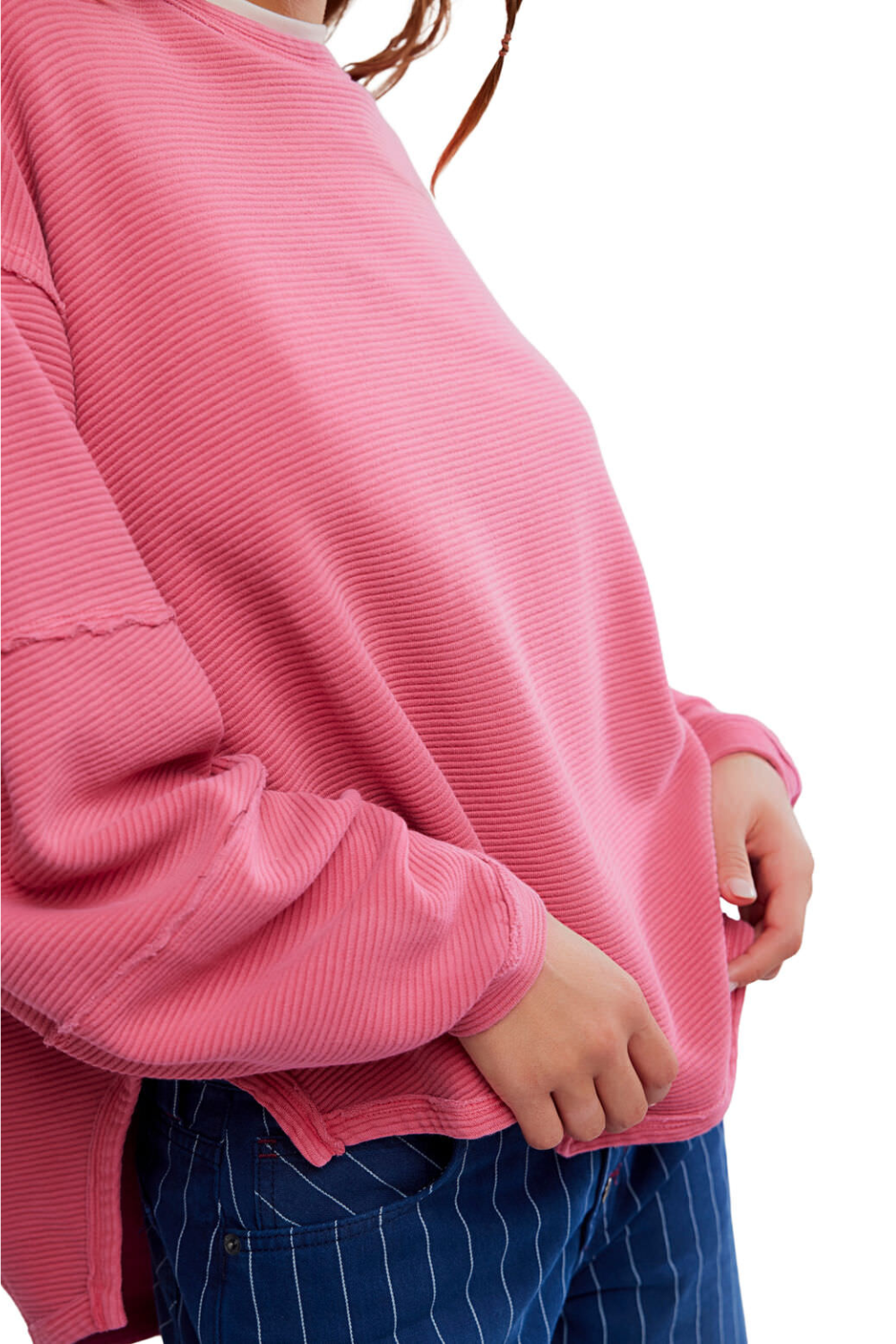 Free People Total Eclipse Tee Hibiscus Pop