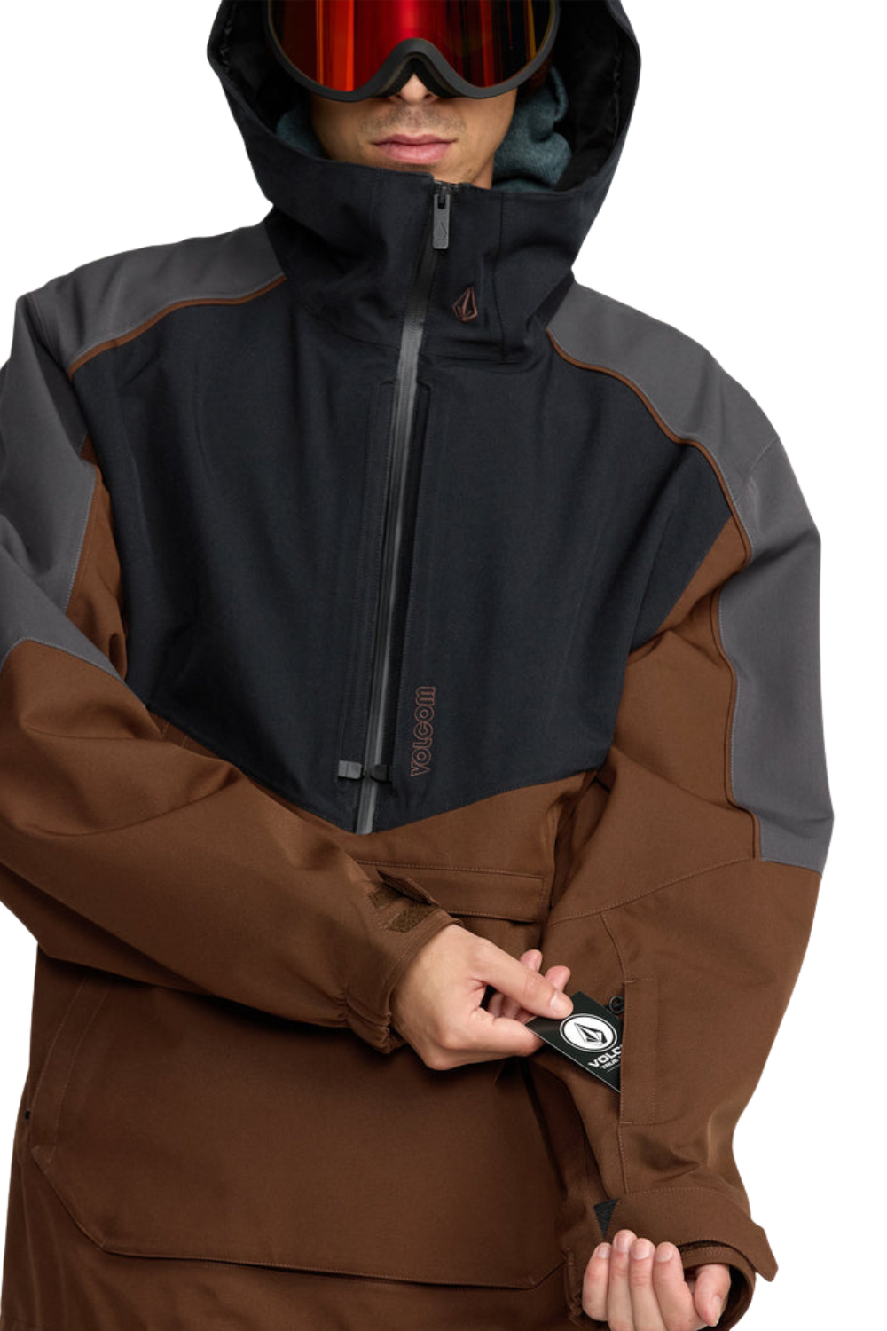 Volcom Brighton Pullover Snow Jaket Brown