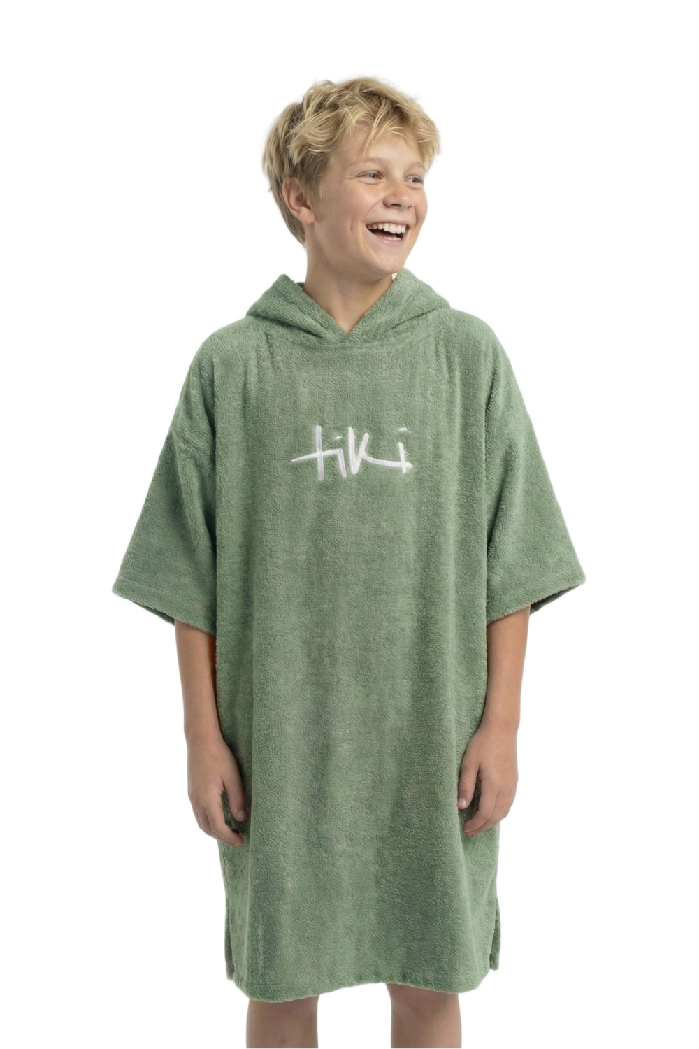 Tiki Junior Hooded Change Robe Sage