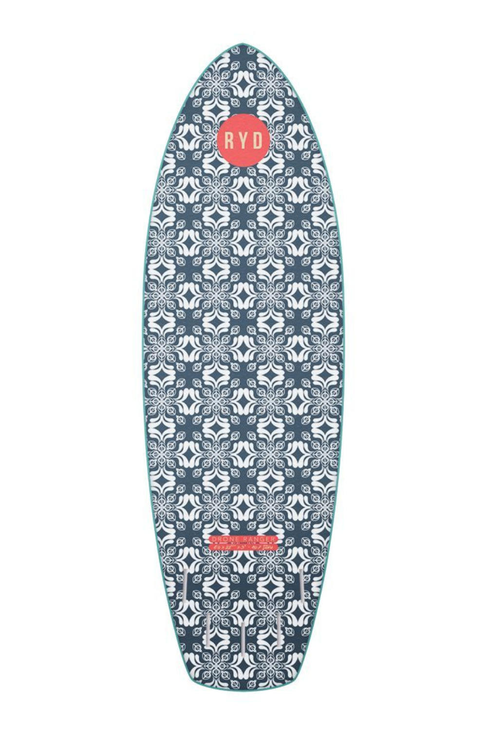 RYD Drone Ranger Soft Top Surfboard Aqua