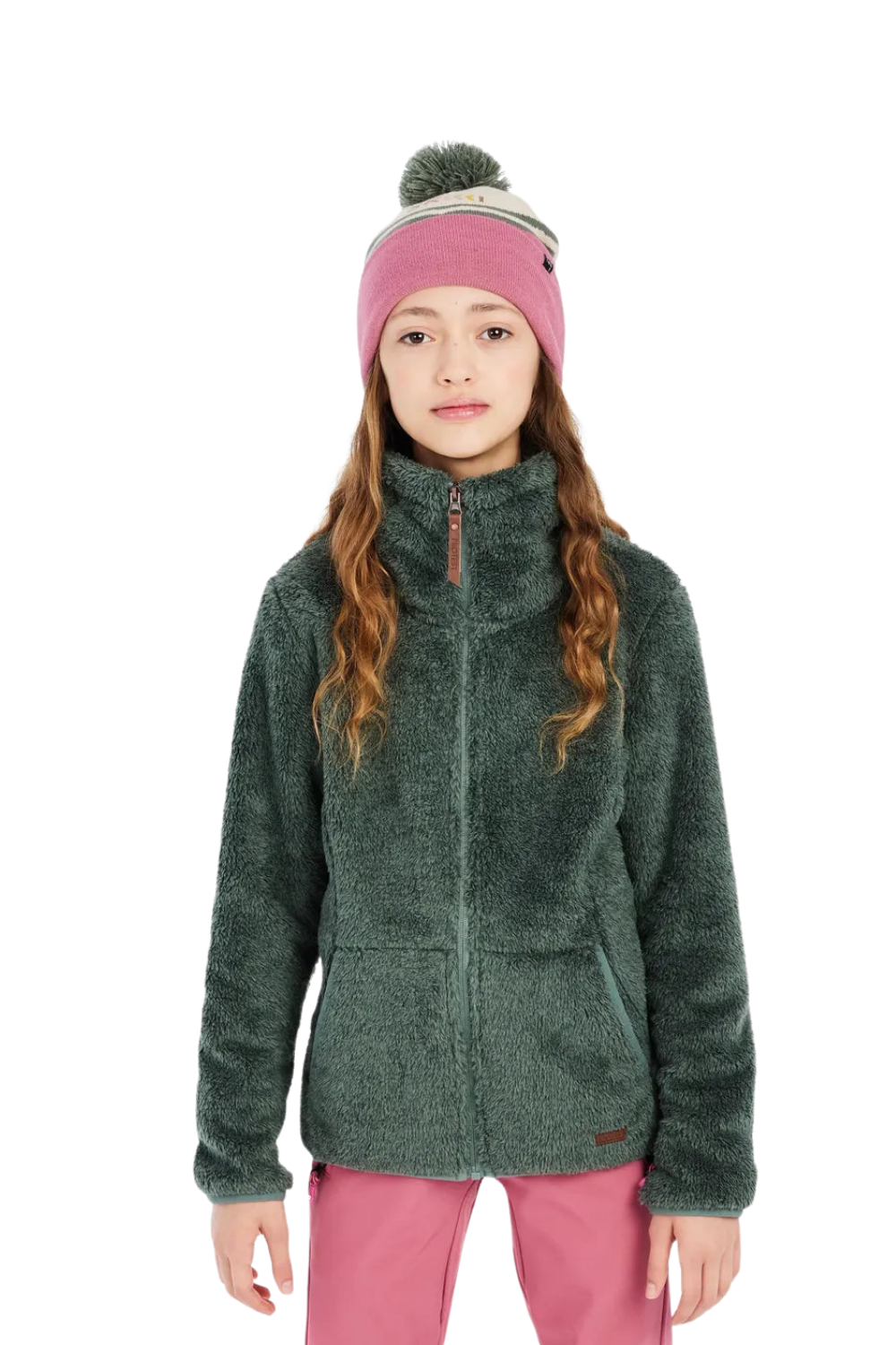 Protest Riri Junior Full Zip Top Evergreen