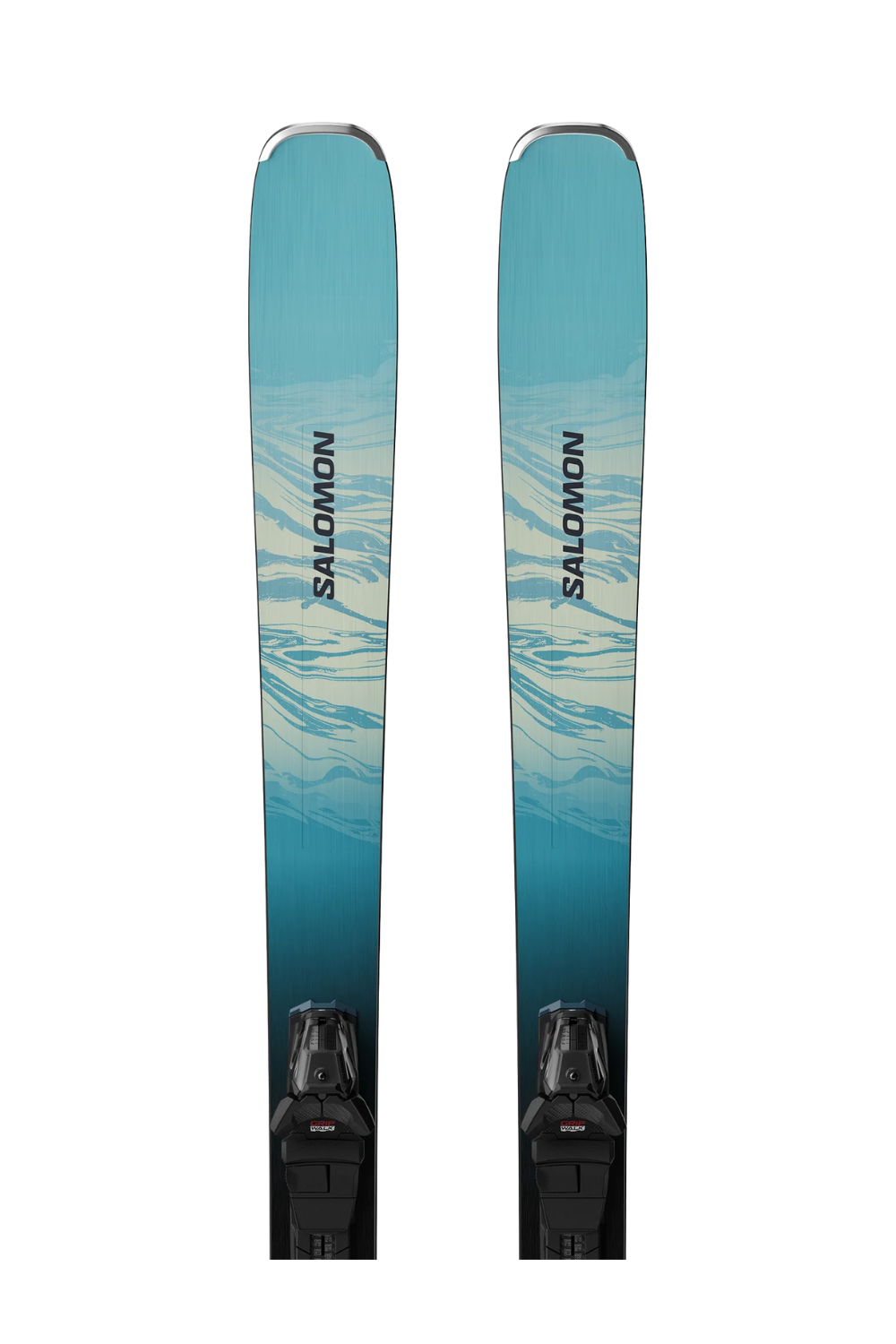 Salomon E Stance W 80 Skis + M10 GW L80 Bindings Alaskan Blue/Porcelain