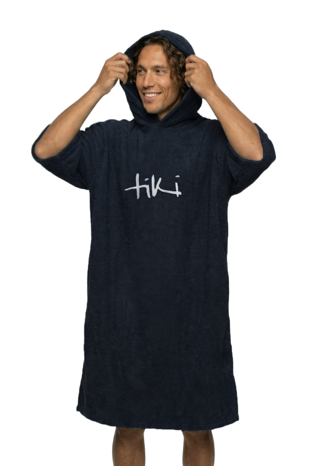 Tiki Adults Hooded Change Robe Midnight