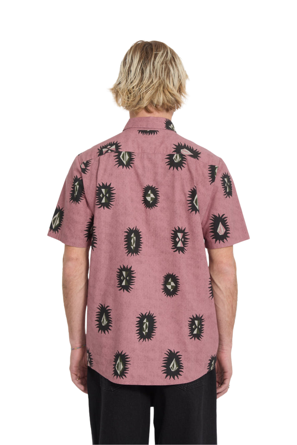 Volcom Markerstone Mens Short Sleeve Shirt Stone Rose