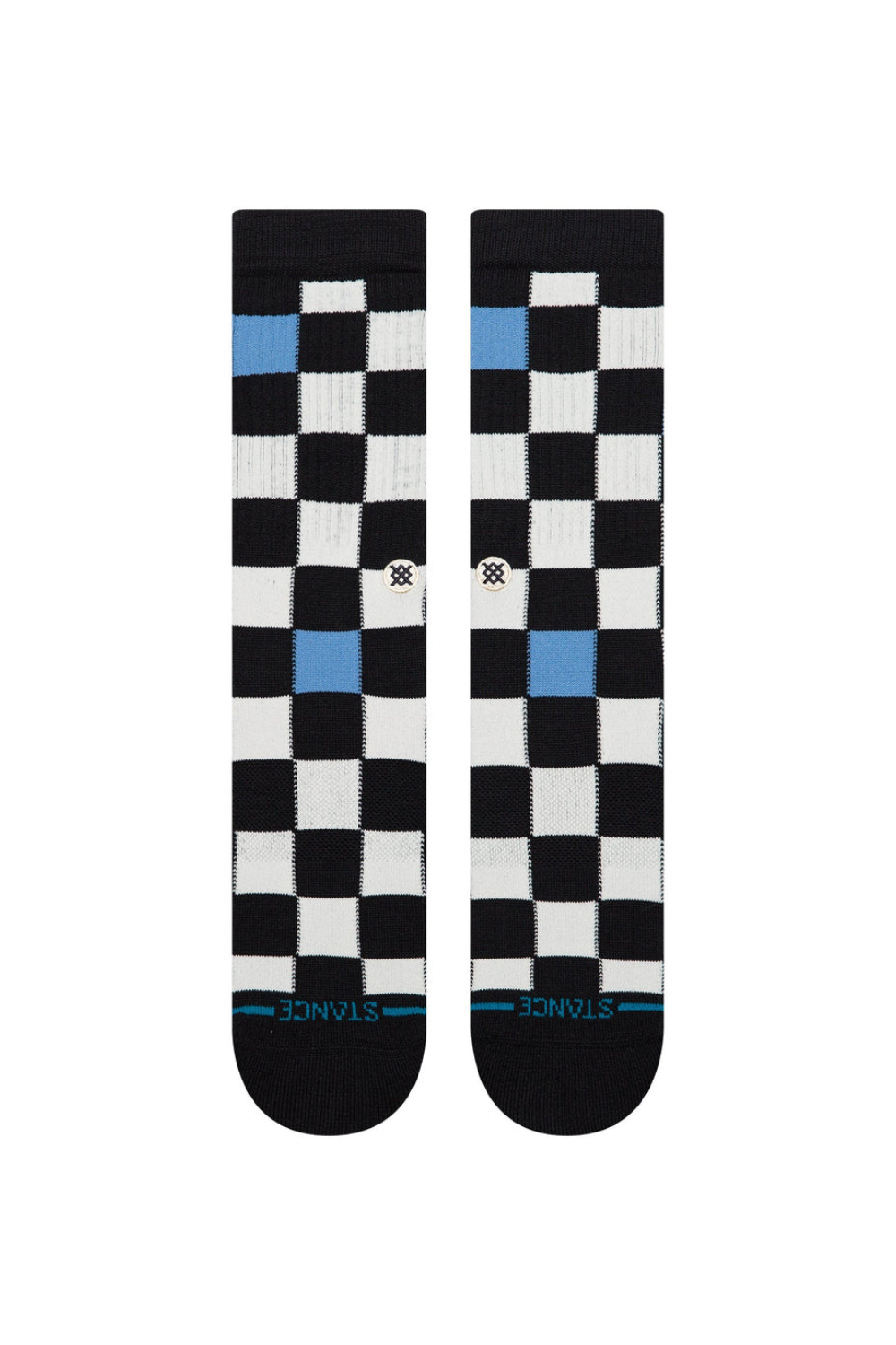 Stance Chef Check Crew Socks Black