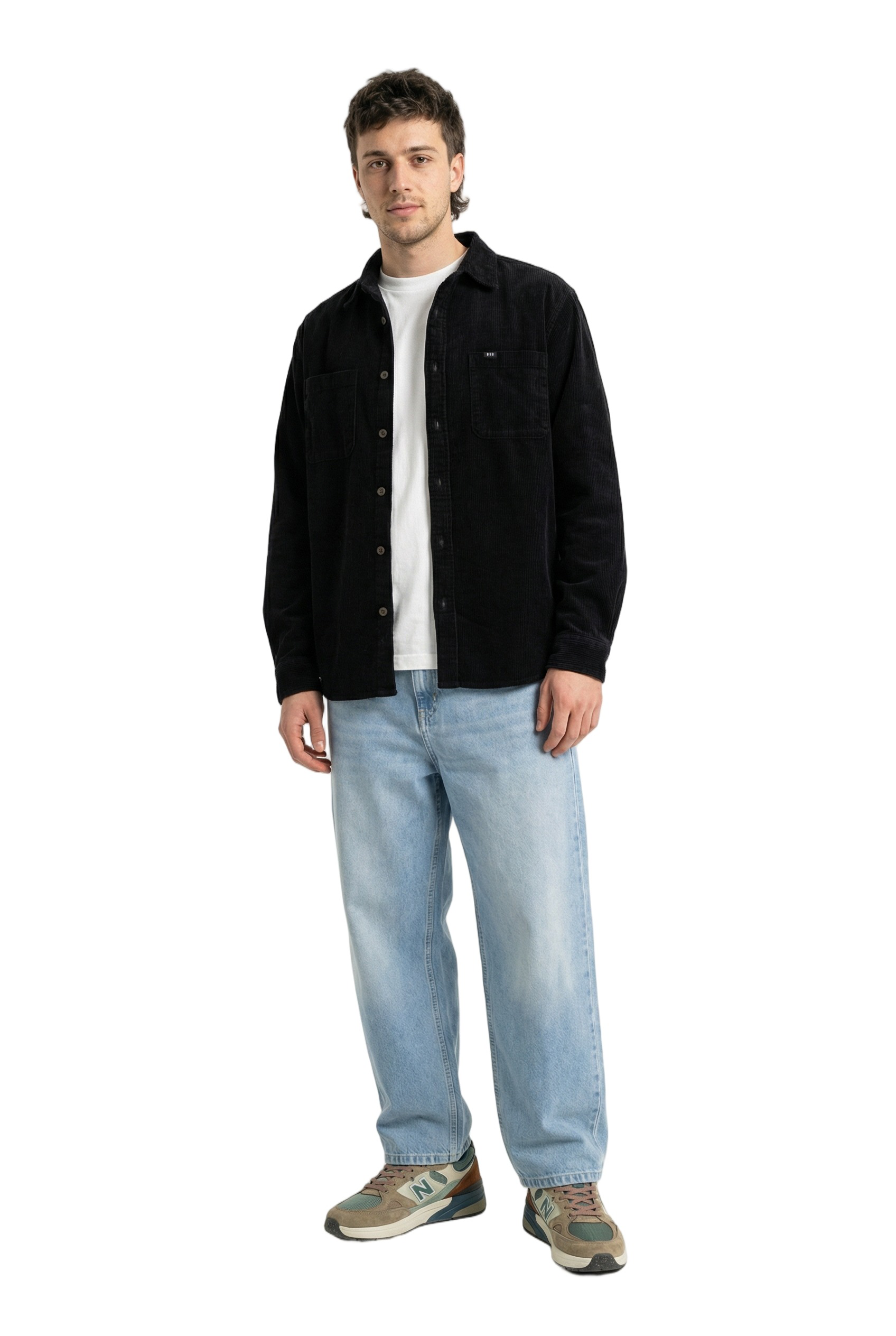 BamBooBay Chill Cord Long Sleeve Shirt Washed Black