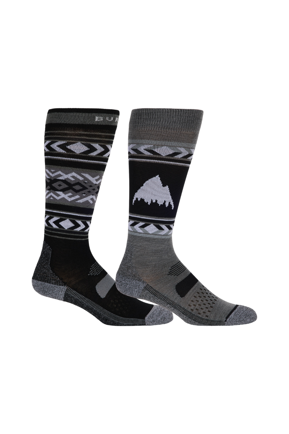 Burton Womens Performance Lightweight Snow Socks 2 Pack True Black