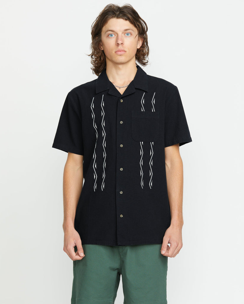 Volcom Bayamostone Short Sleeve Shirt Black