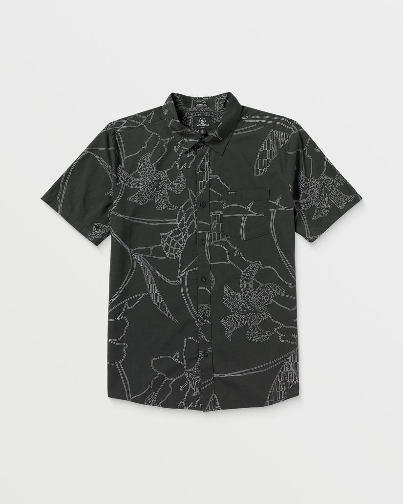 Volcom Cad Floral Short Sleeve Shirt Stealth