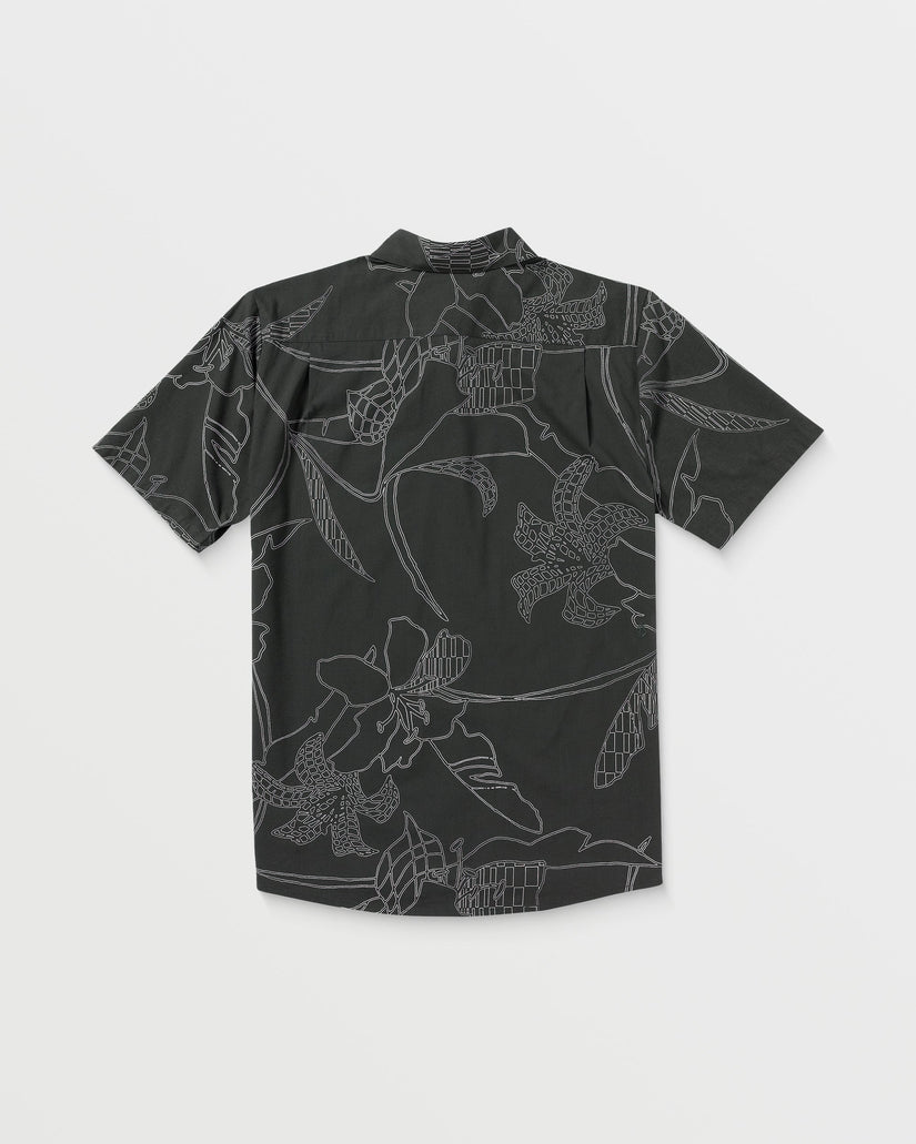 Volcom Cad Floral Short Sleeve Shirt Stealth