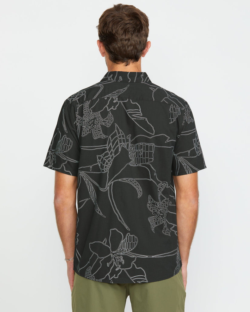 Volcom Cad Floral Short Sleeve Shirt Stealth