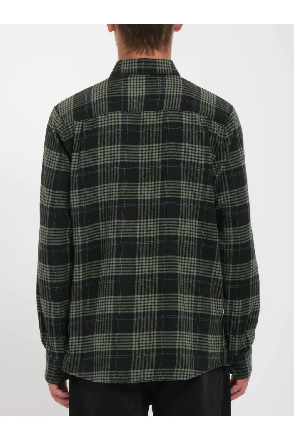 Volcom Caden Plaid Long Sleeve Shirt Black