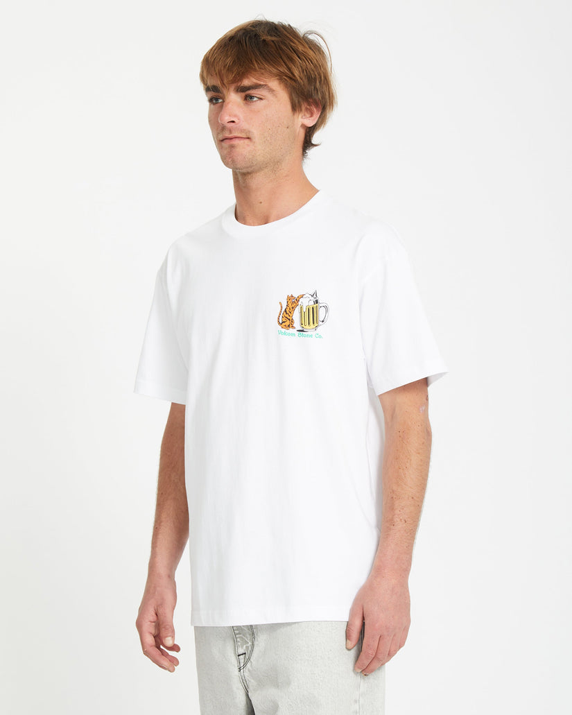 Volcom Curious Cat Short Sleeve T-Shirt White