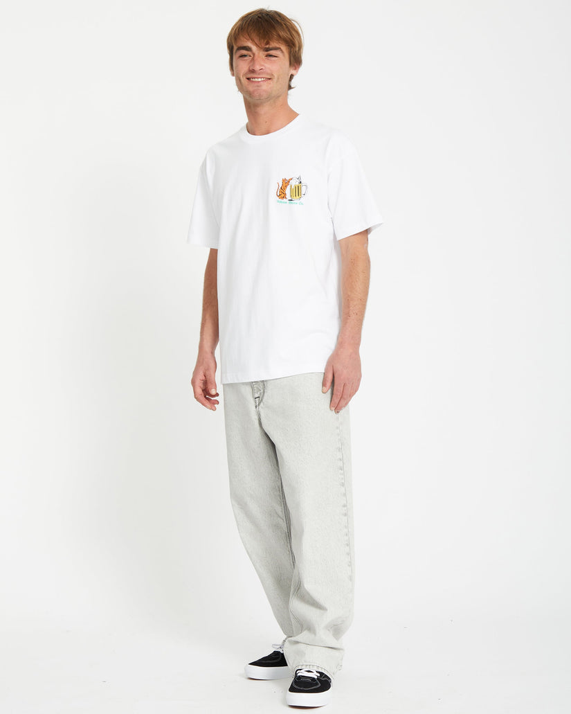 Volcom Curious Cat Short Sleeve T-Shirt White
