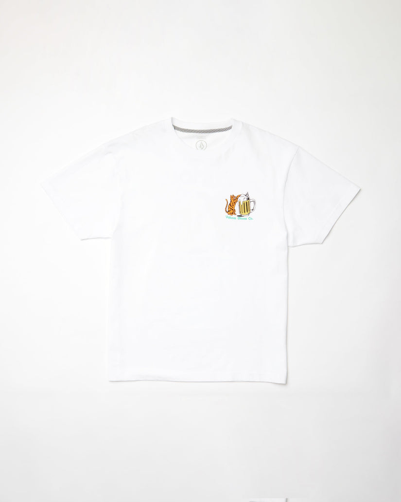 Volcom Curious Cat Short Sleeve T-Shirt White