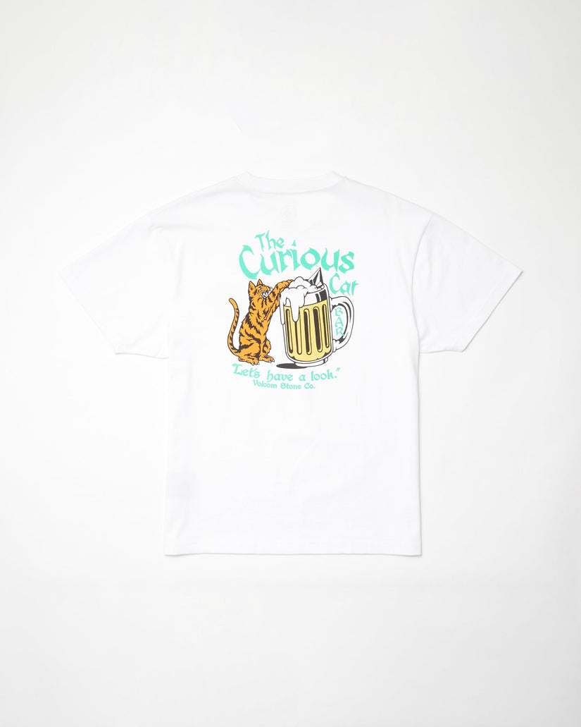 Volcom Curious Cat Short Sleeve T-Shirt White