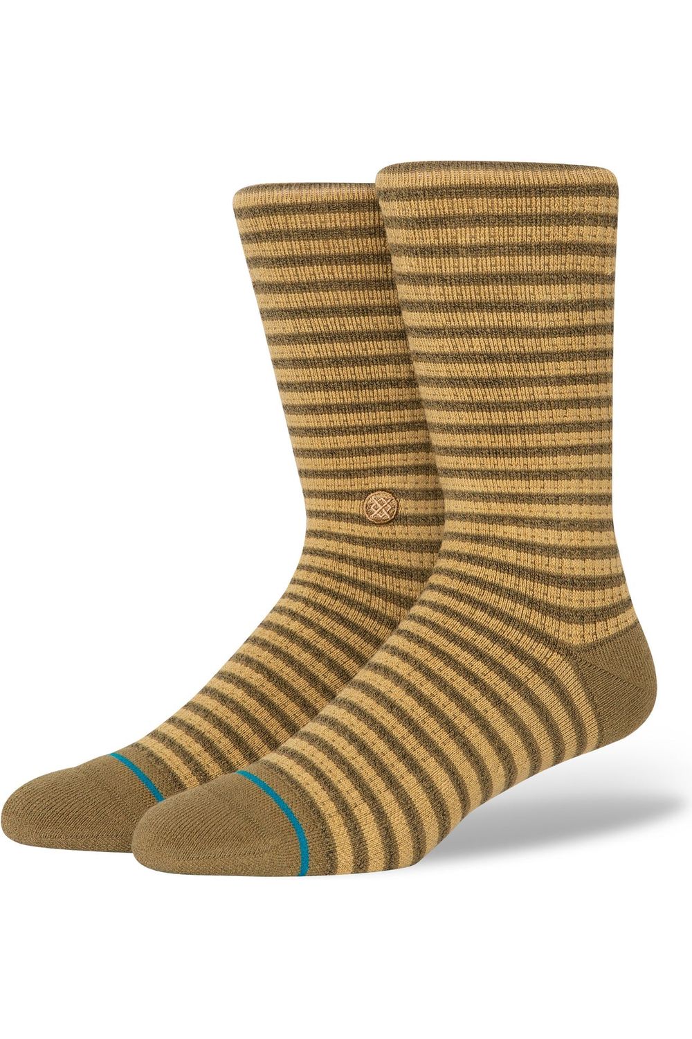 Stance Skipper Crew Sock Stone