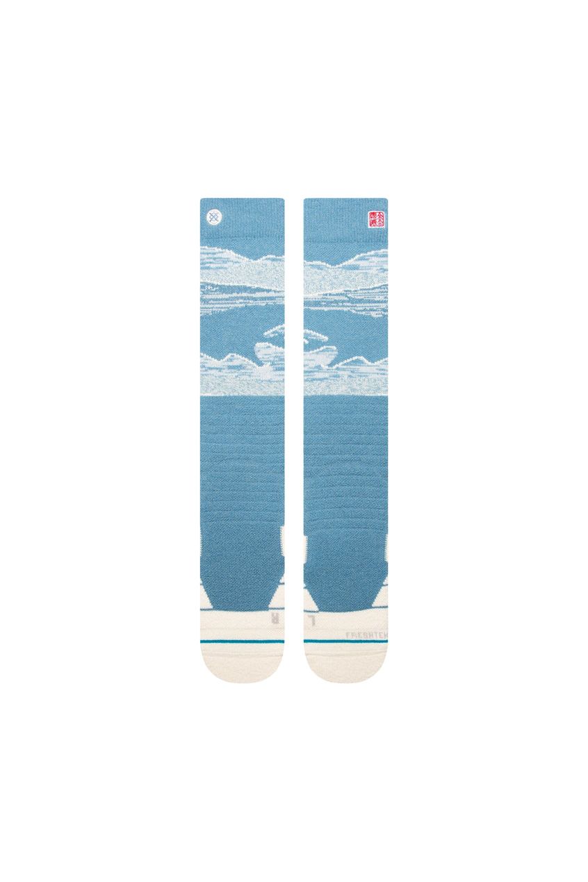 Stance Everest Snow Socks Over Calf Blue