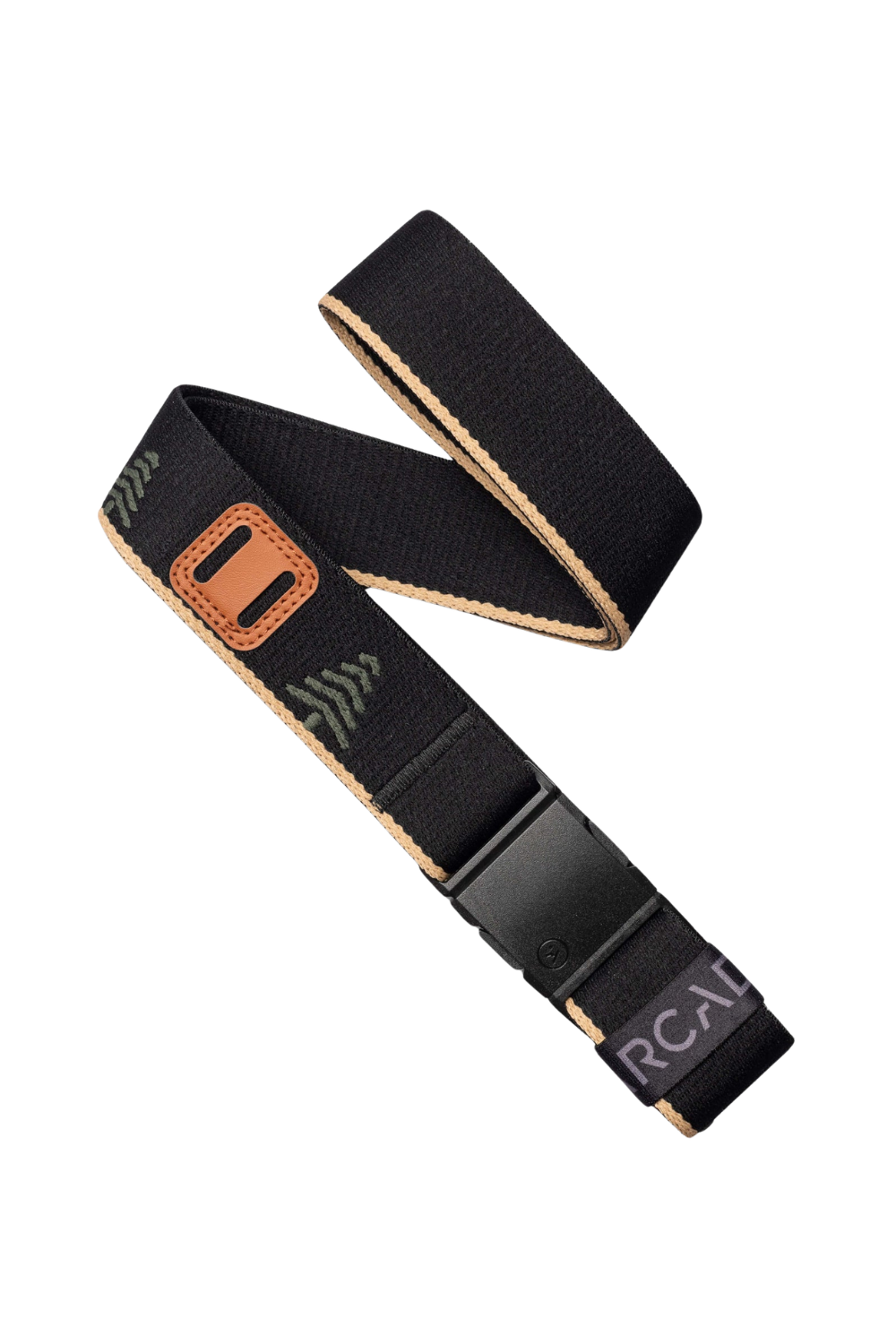 Black and beige belt