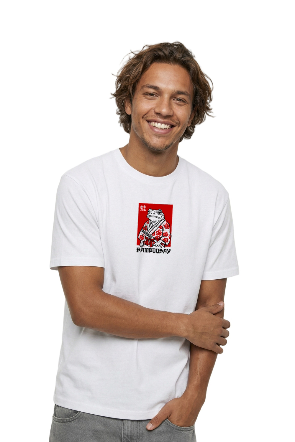 BamBooBay Toad Mens T-Shirt White