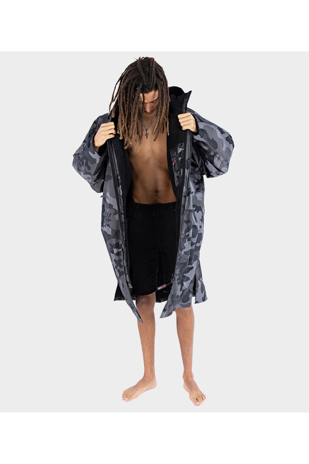 Dryrobe Advance Long Sleeve Black Camo/Black