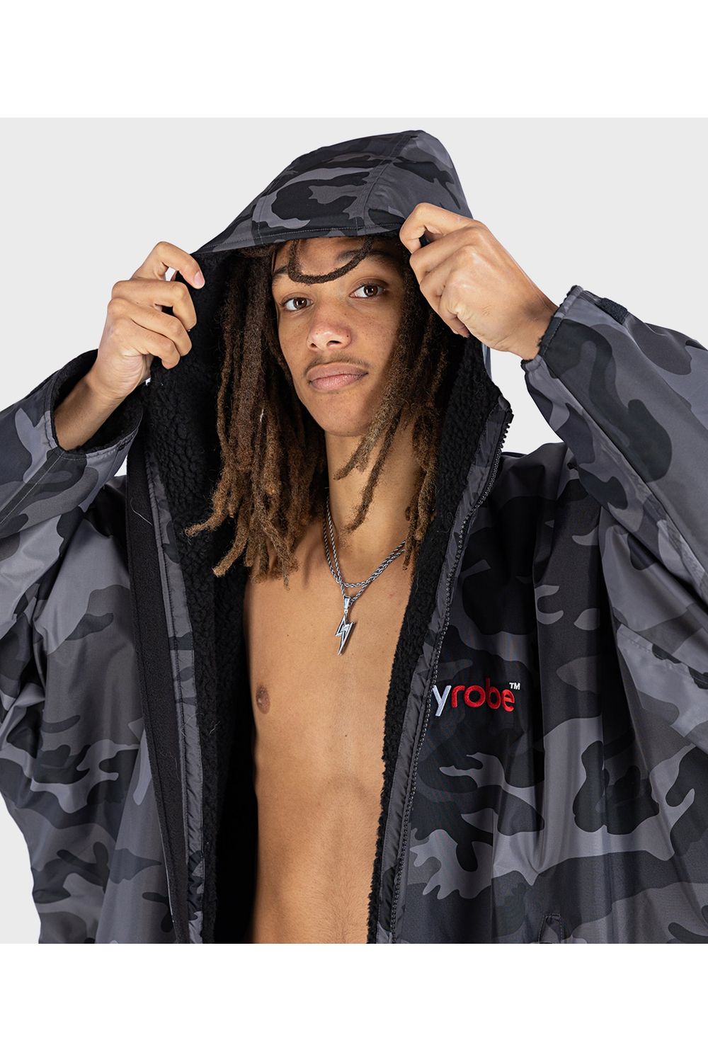 Dryrobe Advance Long Sleeve Black Camo/Black