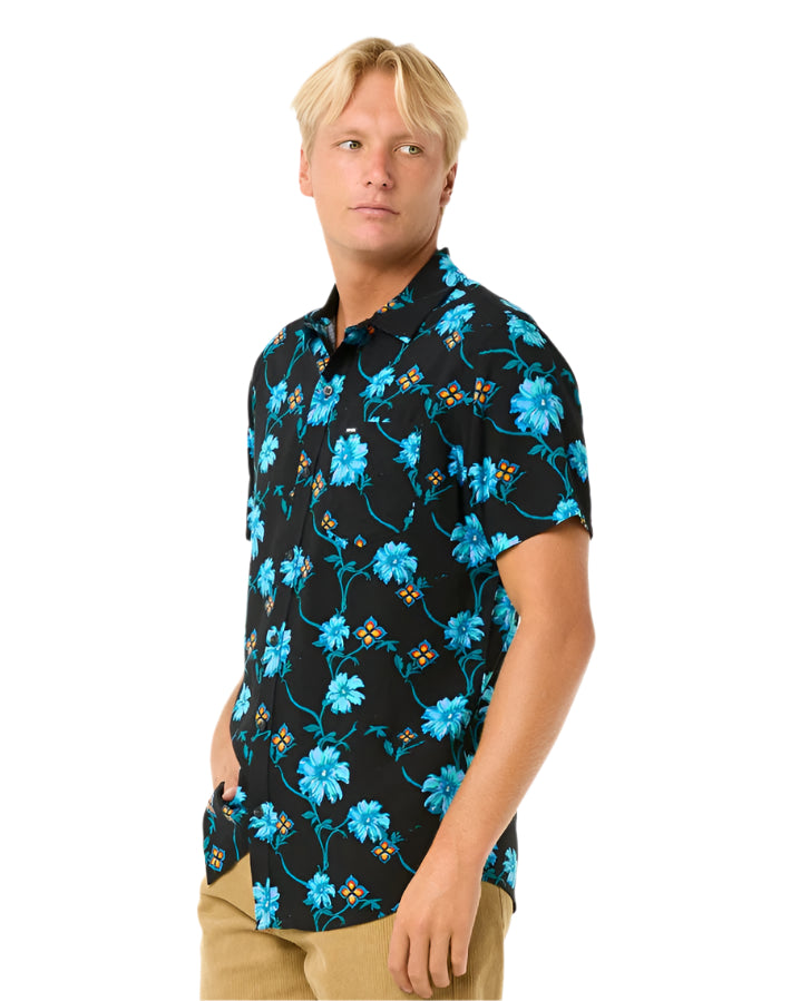 Rip Curl Surf Revival Short Sleeve Shirt Black