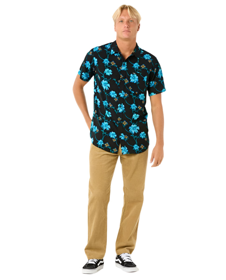 Rip Curl Surf Revival Short Sleeve Shirt Black