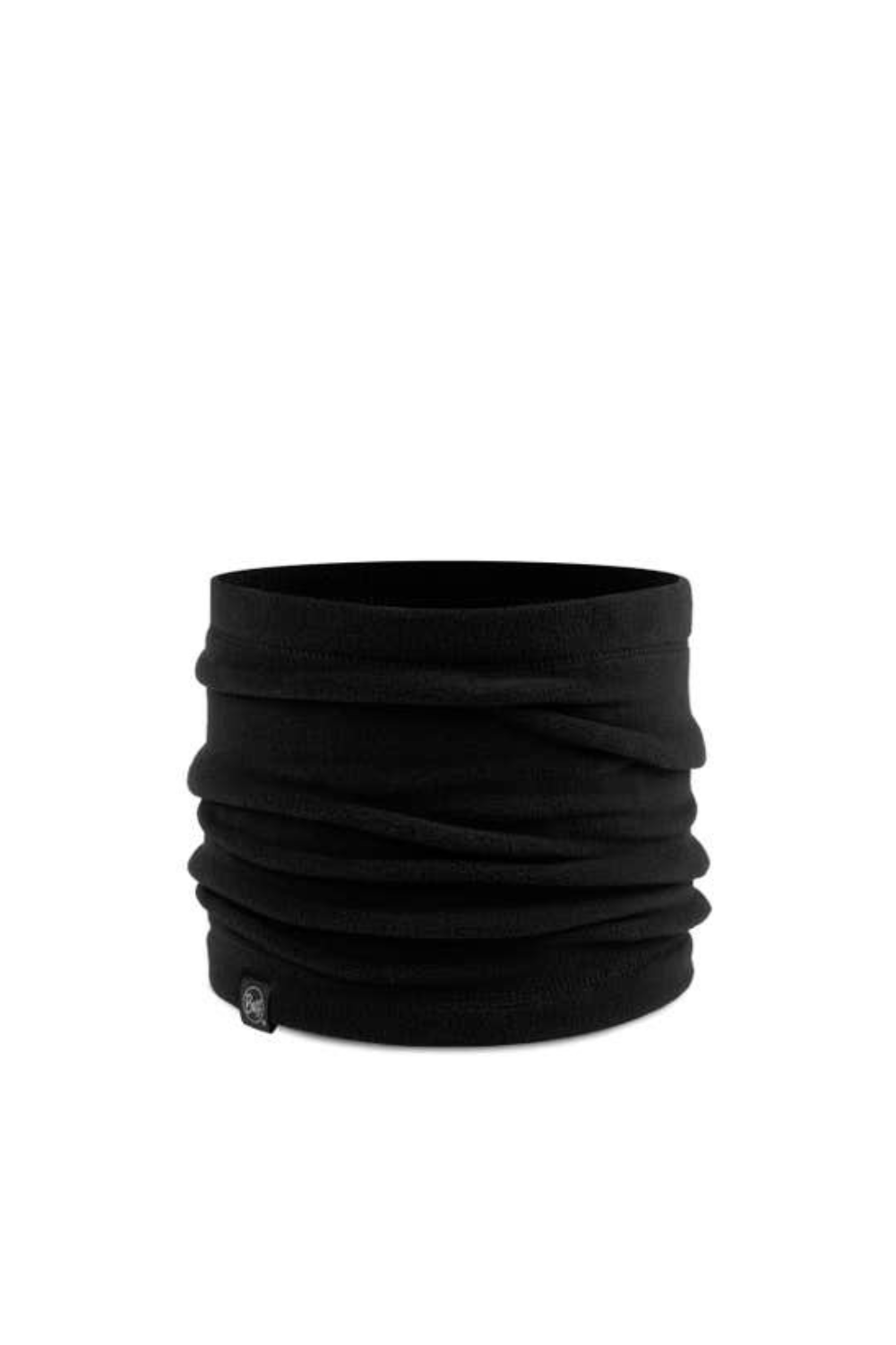 Black neck gaiter on a white background